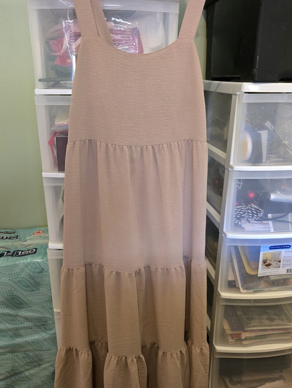 Tan Dress Adjustable Straps
